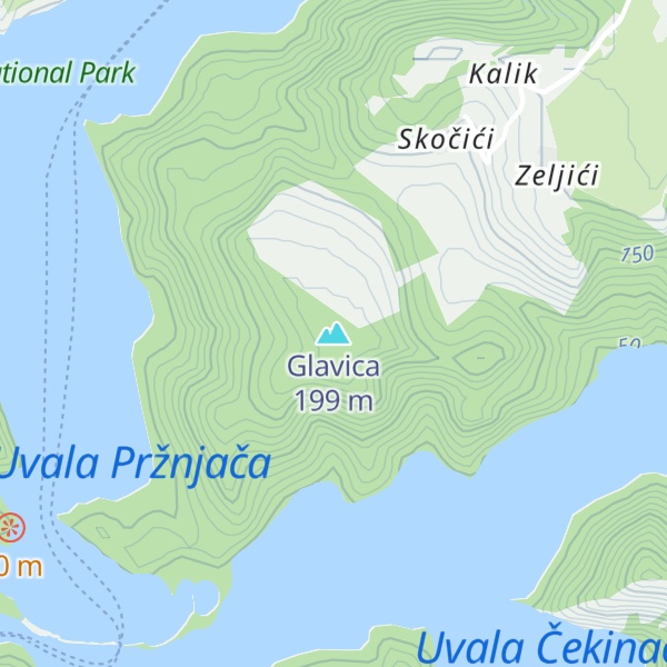 Map of Glavica