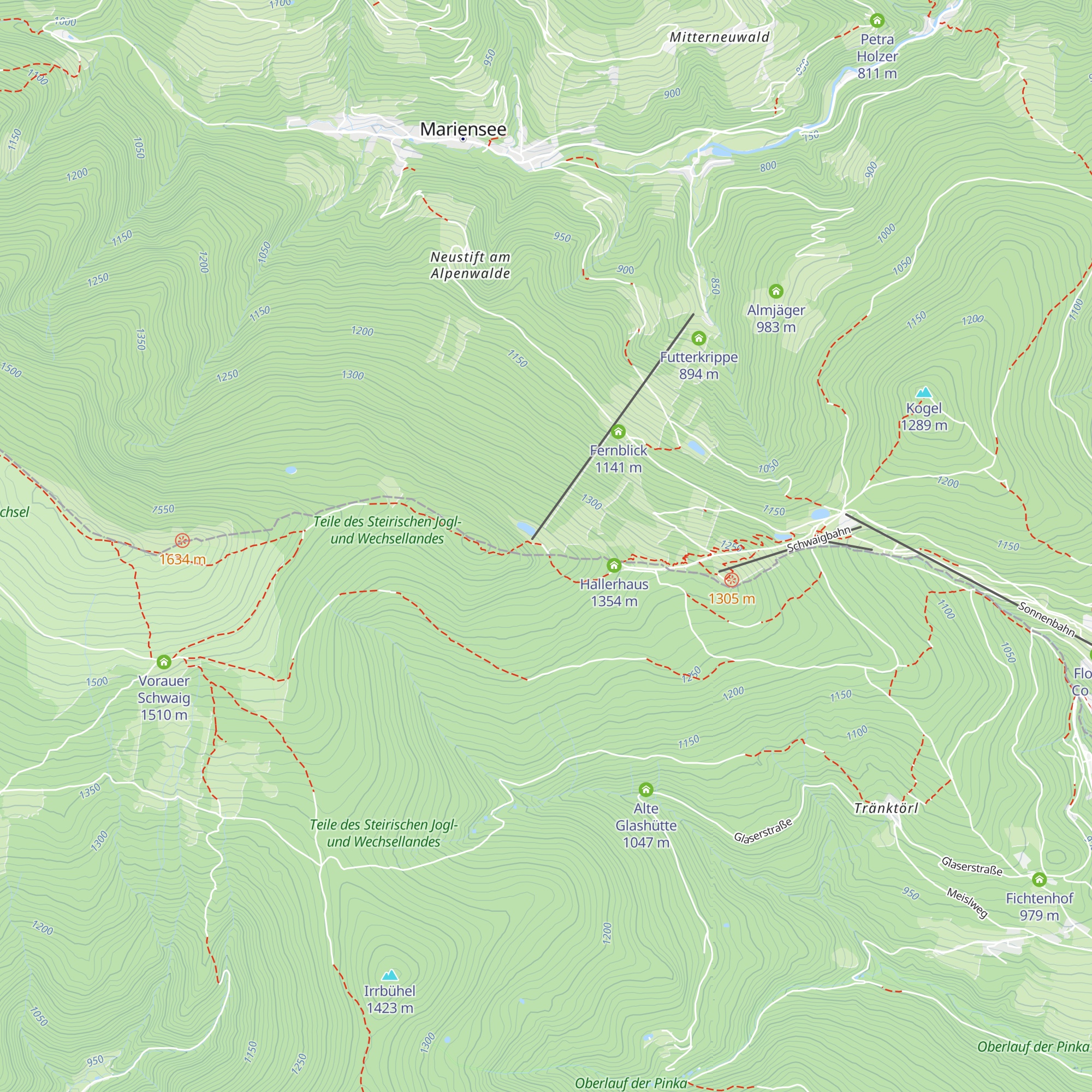 Stoa Alm map