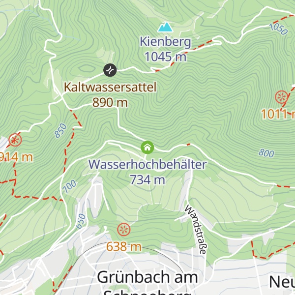 Map of Wasserhochbehälter