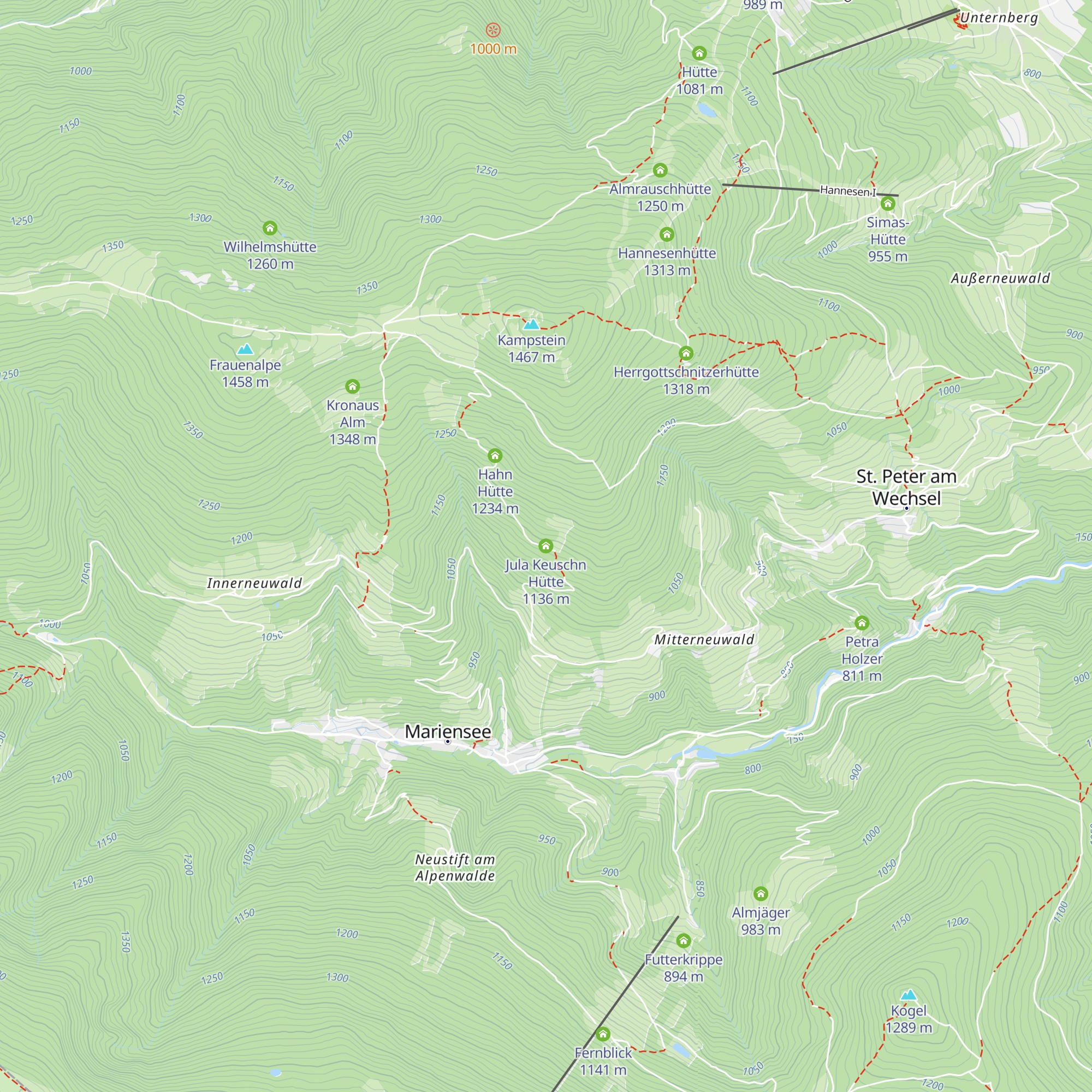 Jula Keuschn Hütte map