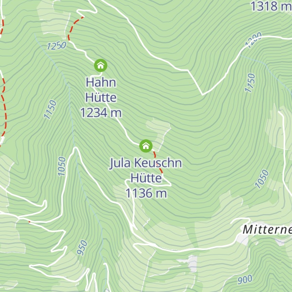 Map of Jula Keuschn Hütte