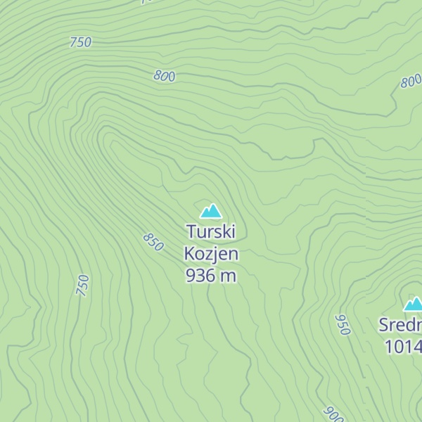 Map of Turski Kozjen