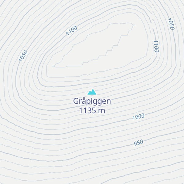 Map of Gråpiggen