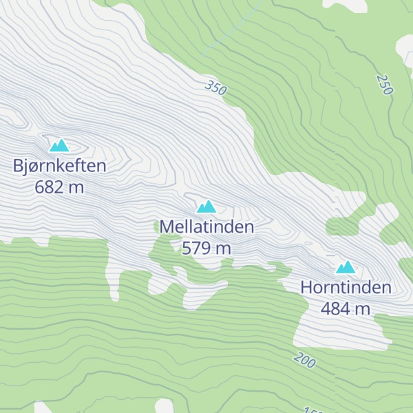 Map of Mellatinden