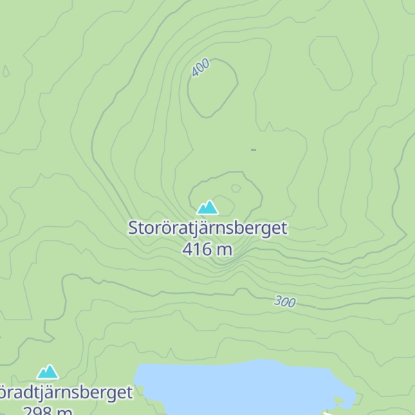 Map of Storöratjärnsberget