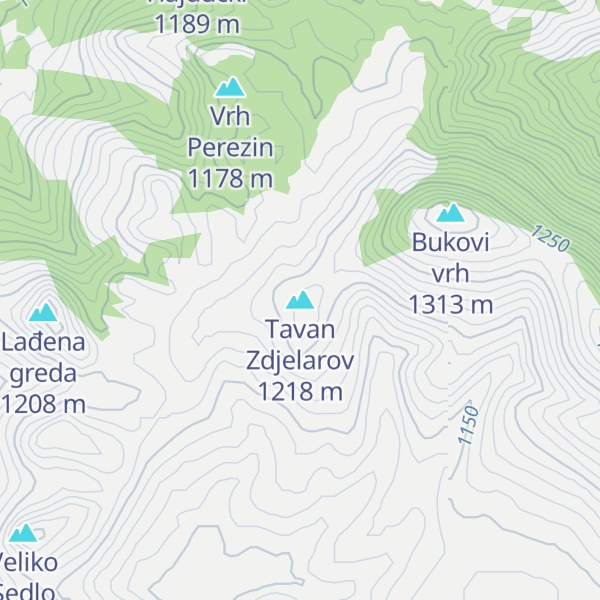 Map of Tavan Zdjelarov
