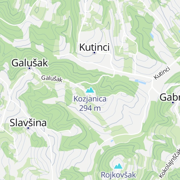 Map of Kozjanica