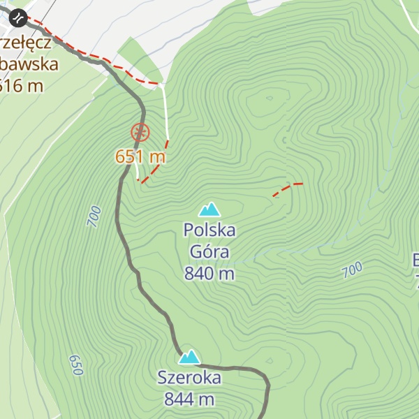 Map of Polska Góra