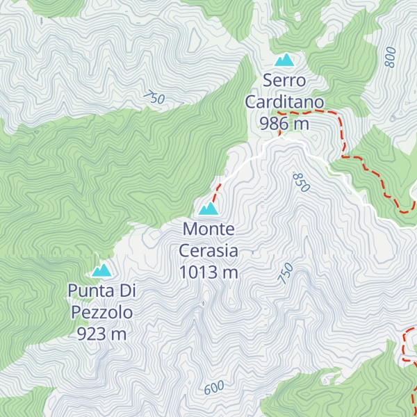 Map of Monte Cerasia