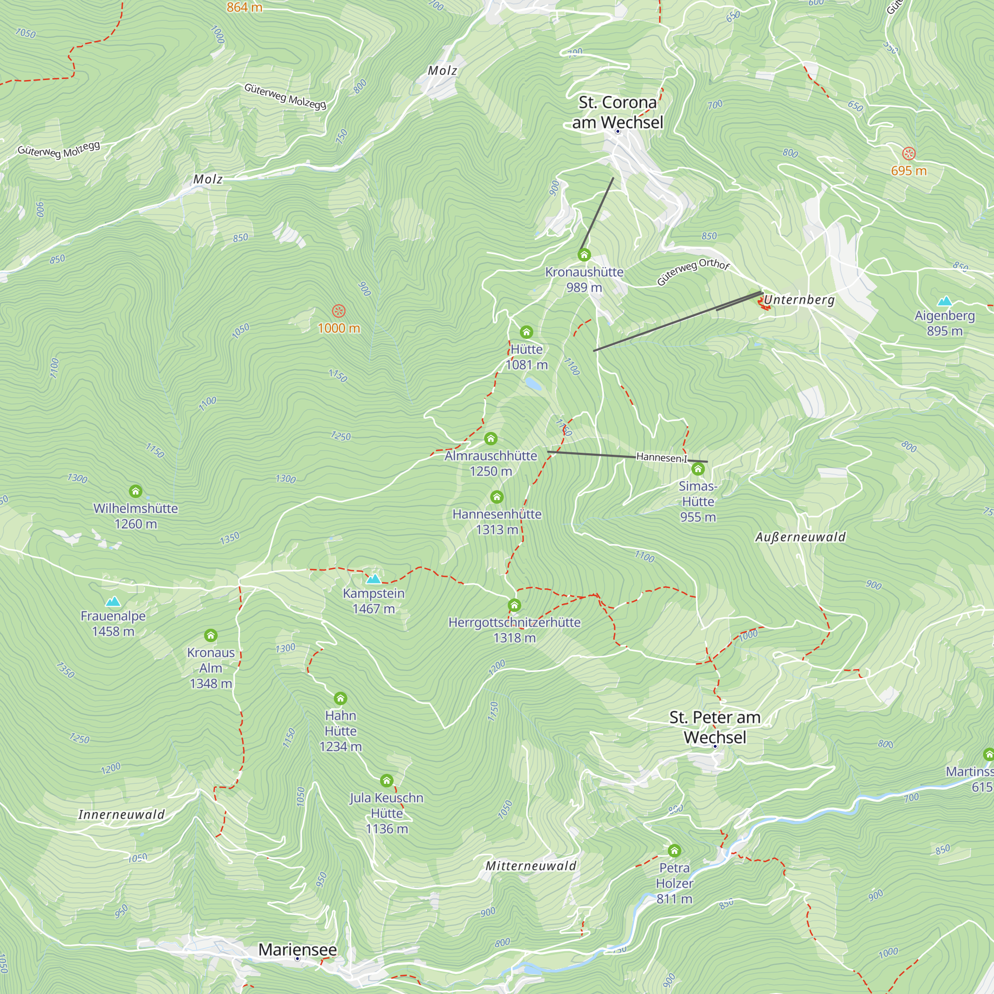 Hannesenhütte map