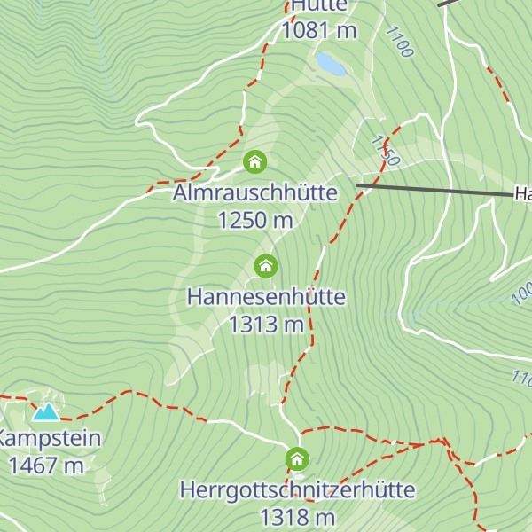 Map of Hannesenhütte