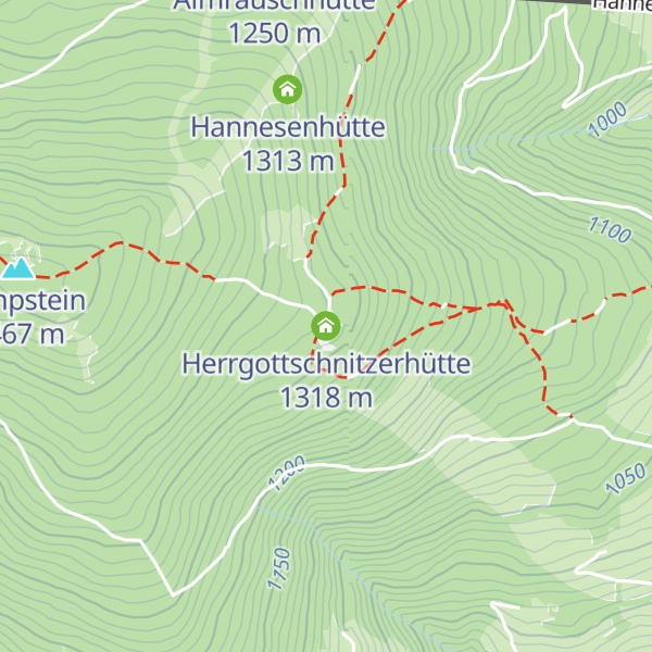 Map of Herrgottschnitzerhütte