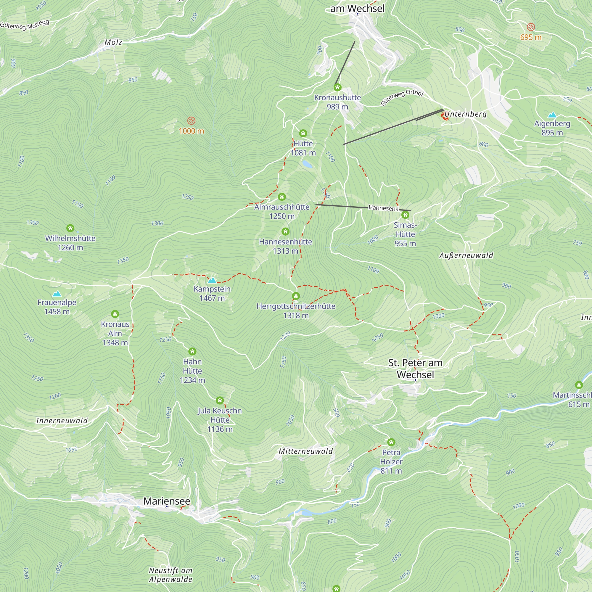 Herrgottschnitzerhütte map