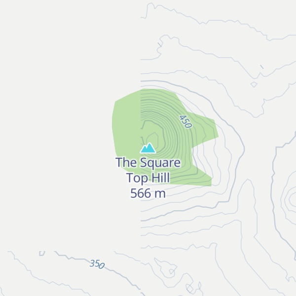 Map of The Square Top Hill