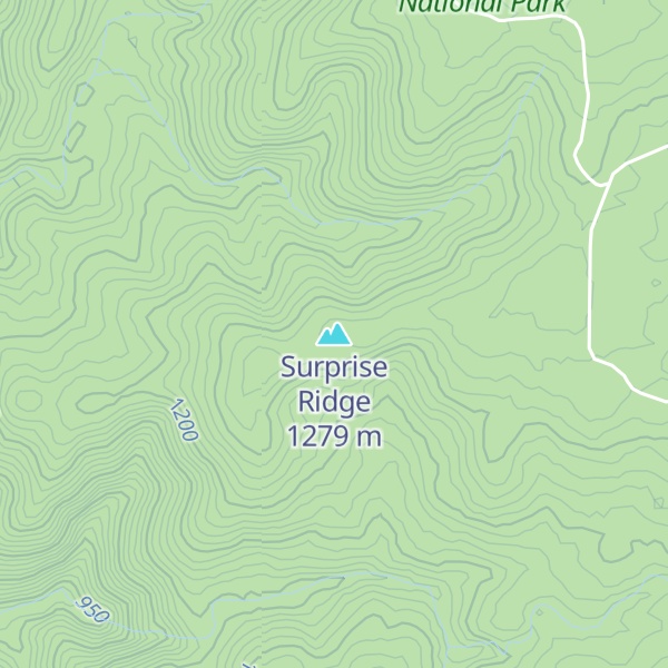 Map of Surprise Ridge