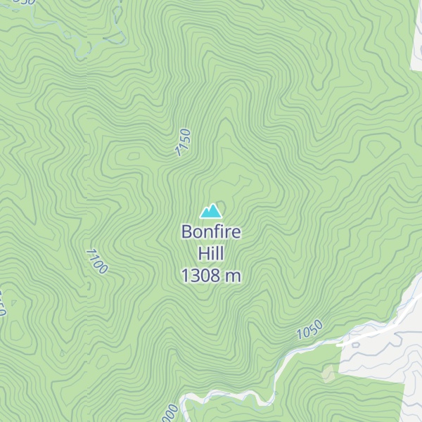 Map of Bonfire Hill