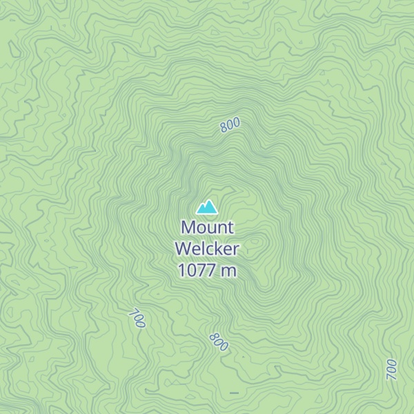 Map of Mount Welcker