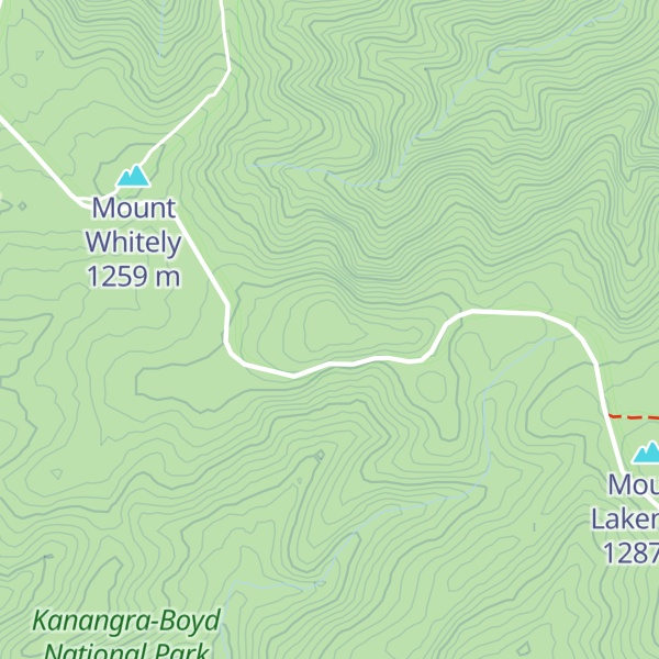 Map of Mount Bailey