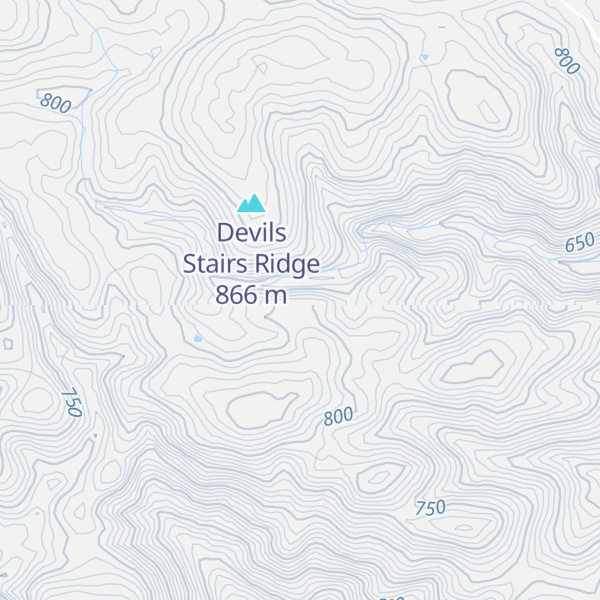 Map of The Devils Stairs