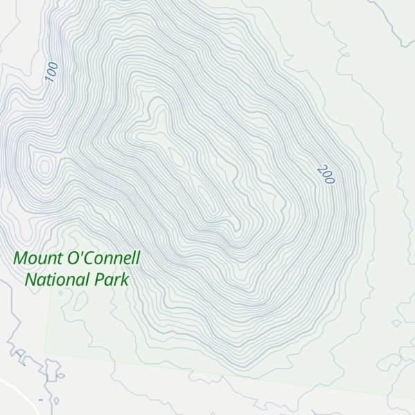 Map of Mount O'Connell