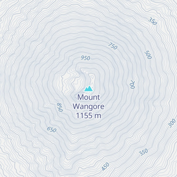Map of Mount Wangore