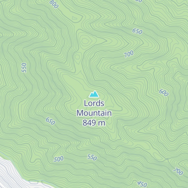 Map of Lords Mountain