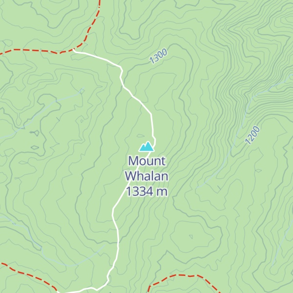 Map of Mount Whalan