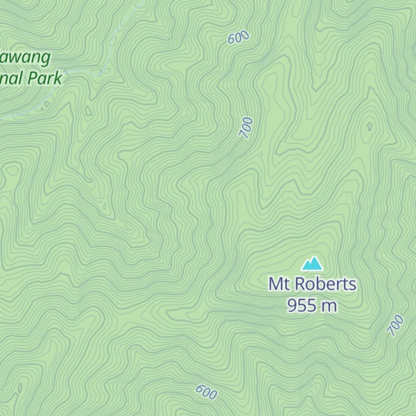 Map of Mount Roberts