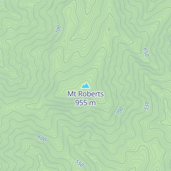 Map of Mt Roberts