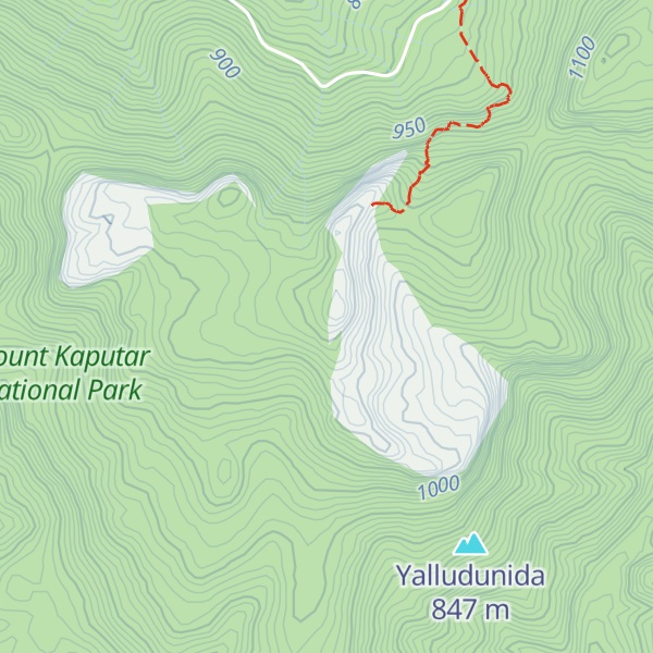 Map of Mount Yulludunida