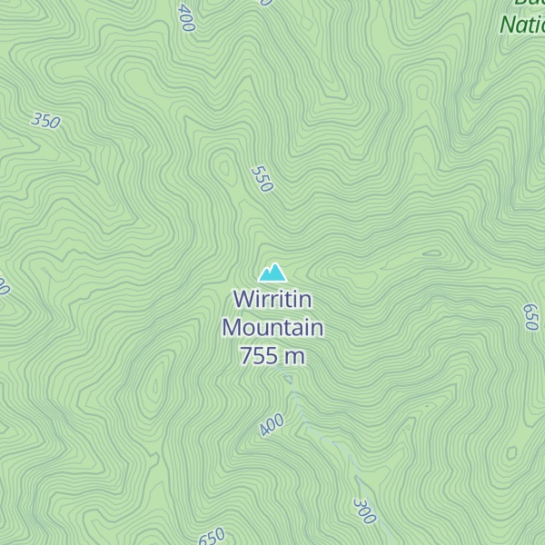 Map of Wirritin Mountain