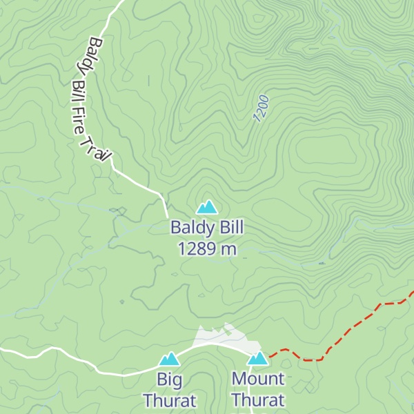 Map of Baldy Bill