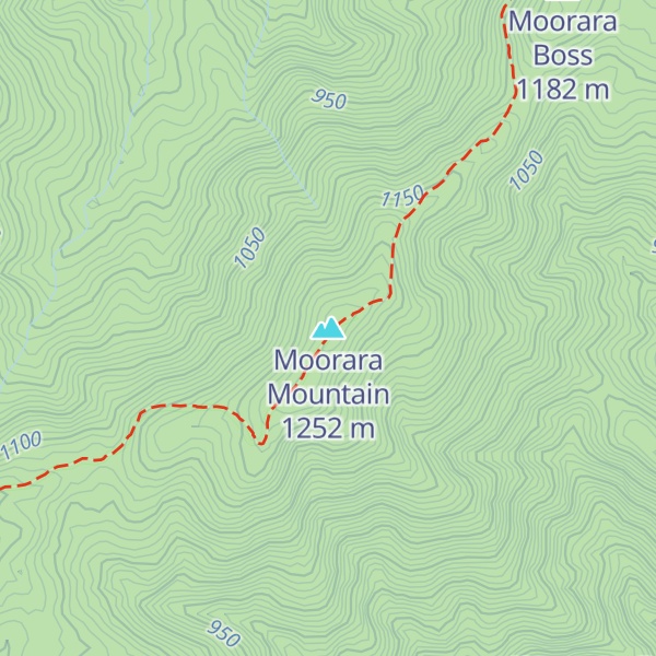 Map of Moorara Mountain