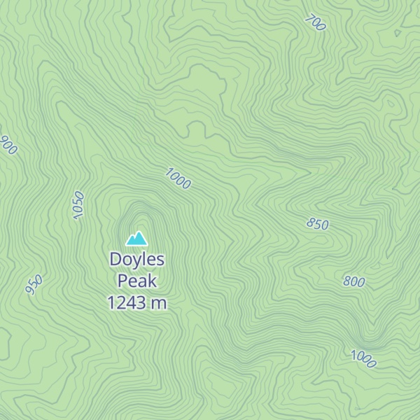 Map of Cayaldi Mountain