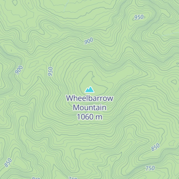Map of Wheelbarrow Mountain
