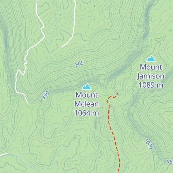 Map of Mount Mclean
