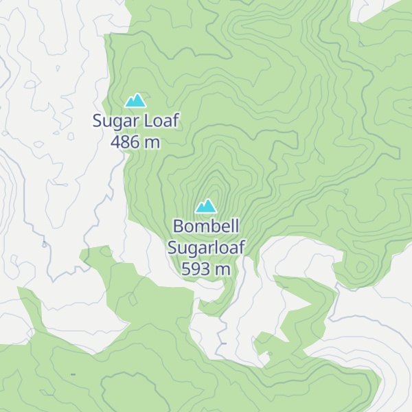 Map of Bombell Sugarloaf