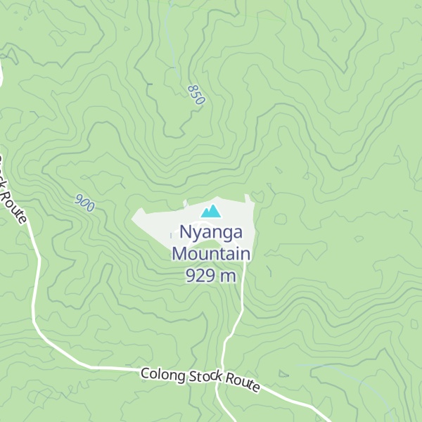 Map of Nyanga Mountain
