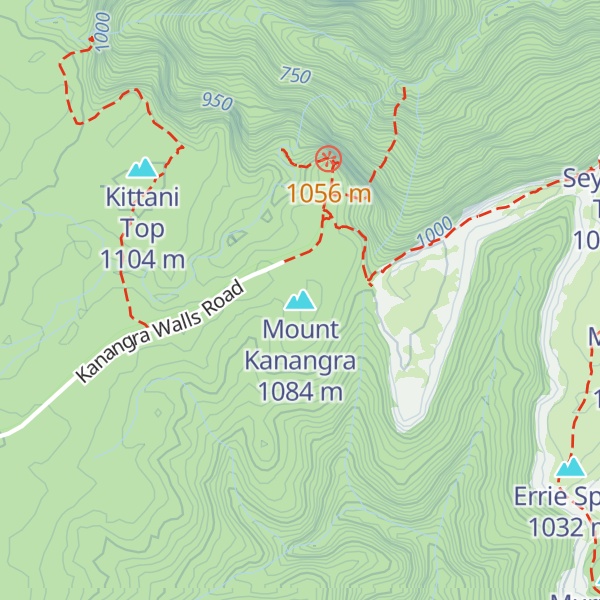 Map of Mount Kanangra