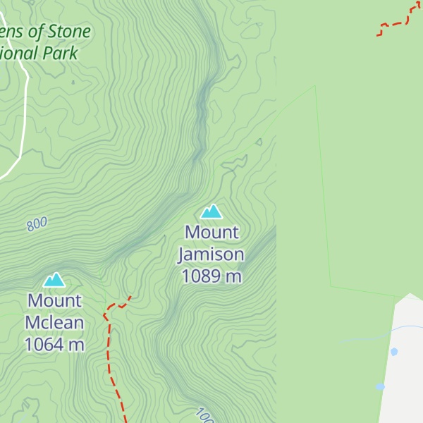 Map of Mount Jamison