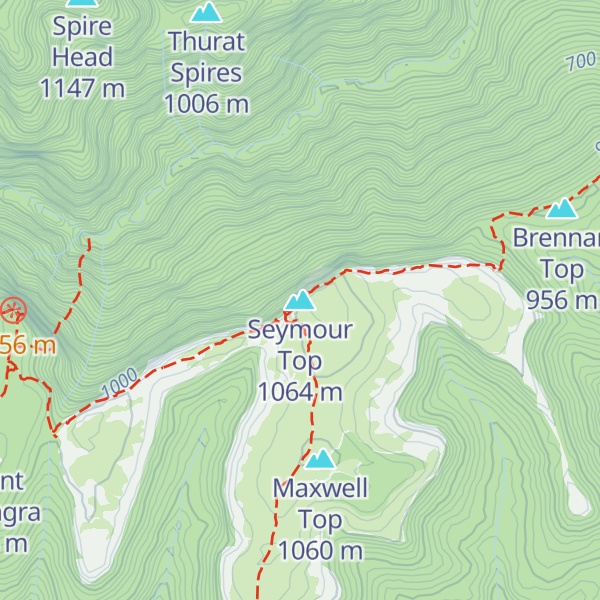 Map of Seymour Top