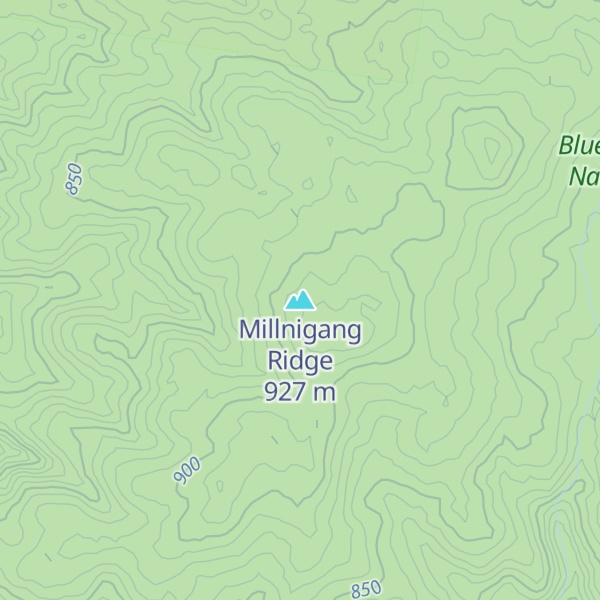 Map of Millnigang Ridge