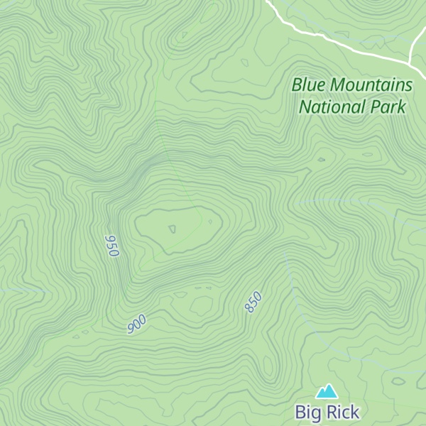 Map of Mount Colong