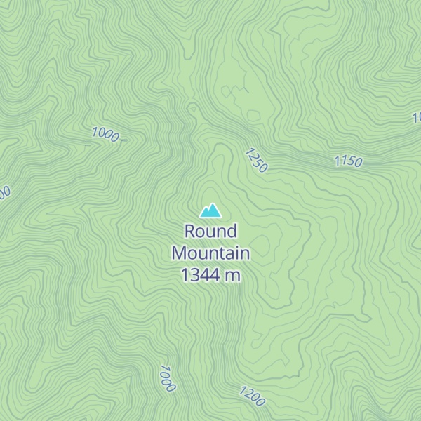 Map of Round Mountain