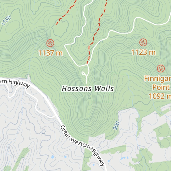 Map of Pedleys Pedestal Trig Station