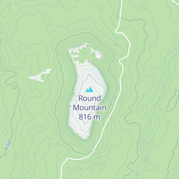 Map of Round Mountain