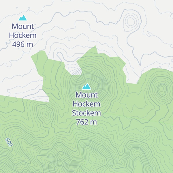 Map of Mount Hockem Stockem