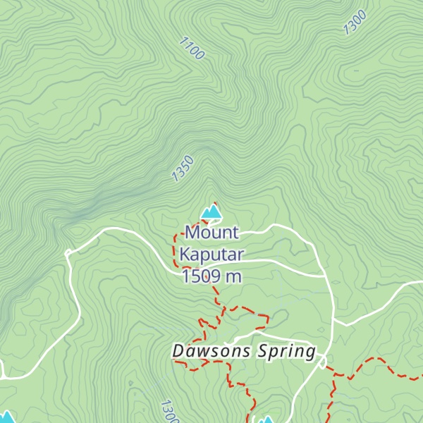 Map of Mount Kaputar
