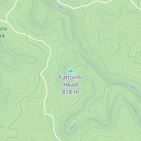 Map of Fattorini Head