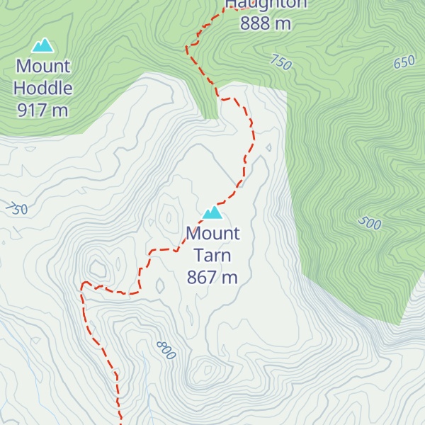 Map of Mount Tarn